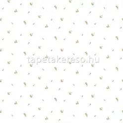   Parato Fiori Country 8 vlies anyagú fehér, zöld, sárga színű virágos romantikus tapéta