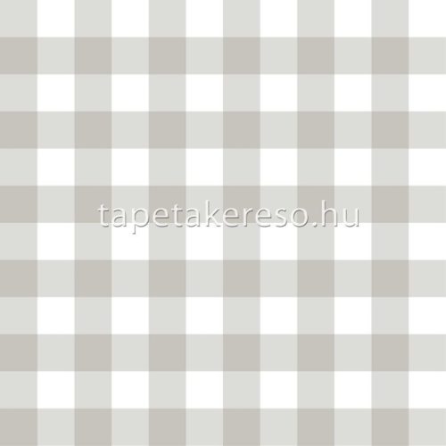 Parato Fiori Country 8 vlies anyagú fehér, szürke színű kockás romantikus tapéta