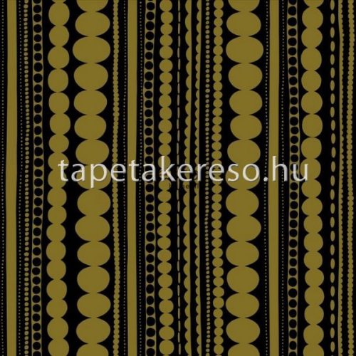 Esta FAB vlies anyagú fekete, zöld színű csíkos, geometriai modern tapéta