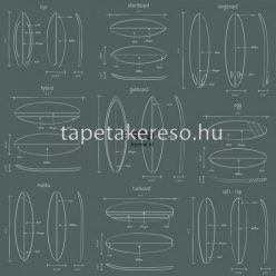   ESTA Regatta Crew vlies anyagú fehér, zöld színű rajz ifjúsági tapéta