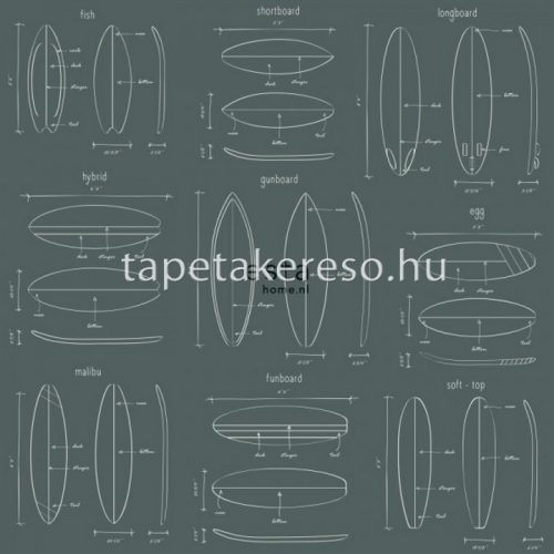 ESTA Regatta Crew vlies anyagú fehér, zöld színű rajz ifjúsági tapéta
