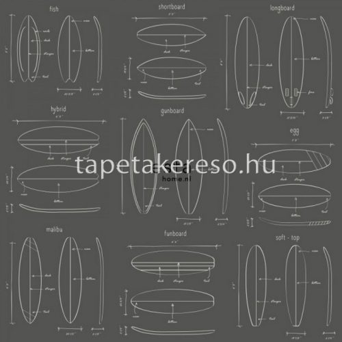 ESTA Regatta Crew vlies anyagú szürke, fehér színű rajz ifjúsági tapéta