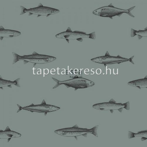 ESTA Regatta Crew vlies anyagú zöld, fekete színű halas ifjúsági tapéta