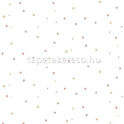   Parato Mondo Baby vlies anyagú fehér, rózsaszín, arany, barna színű csillagos gyerek tapéta