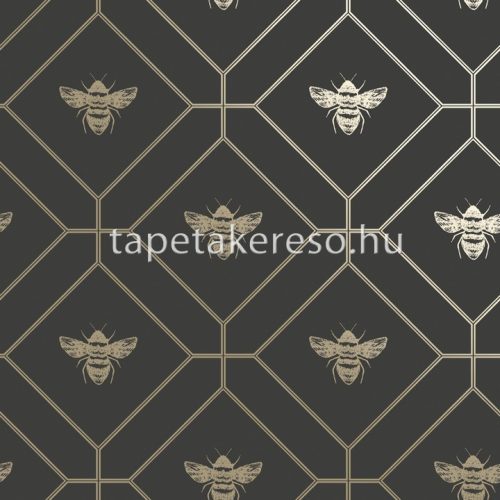 Holden Imaginarium 2 papír anyagú szürke, arany színű rovaros, geometriai modern tapéta