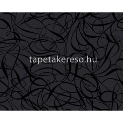   AS Creation Black is Beautiful vlies, habos anyagú fekete színű absztrakt modern tapéta