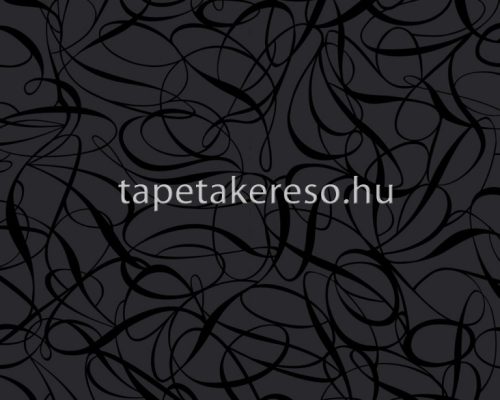 AS Creation Black is Beautiful vlies, habos anyagú fekete színű absztrakt modern tapéta