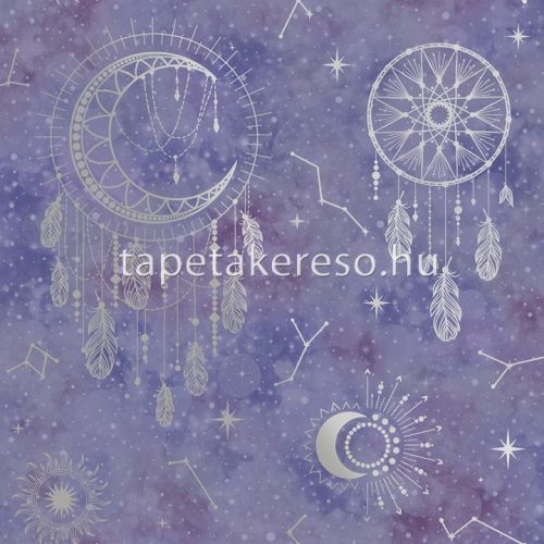 Holden Dream Catcher papír anyagú lila, ezüst színű álomfogó gyerek tapéta