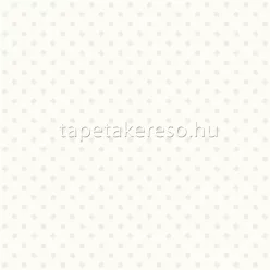   Esta Black & White vlies anyagú fehér, gyöngyház színű pöttyös modern tapéta