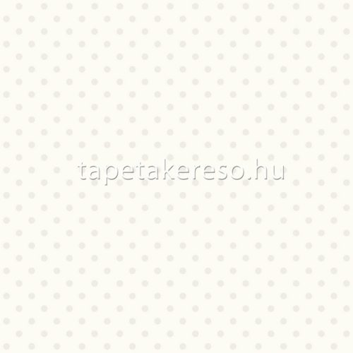 Esta Black & White vlies anyagú fehér, gyöngyház színű pöttyös modern tapéta