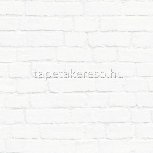 Esta Black & White vlies anyagú törtfehér színű téglamintás modern tapéta