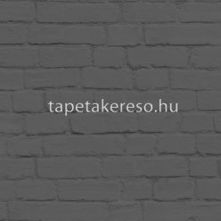   Esta Black & White vlies anyagú fekete színű téglamintás modern tapéta