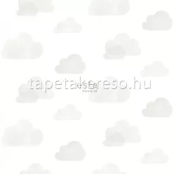   Esta Bandits vlies anyagú fehér, szürke színű felhős gyerek tapéta