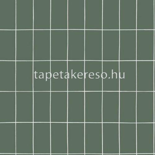 Esta Scandi Cool vlies anyagú fehér, zöld színű geometriai modern tapéta