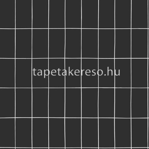 Esta Black & White vlies anyagú fekete, fehér színű geometriai modern tapéta