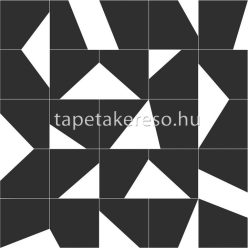   Esta Black & White vlies anyagú fekete, fehér színű geometriai modern tapéta
