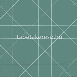   Esta Scandi Cool vlies anyagú fehér, türkiz színű geometriai modern tapéta