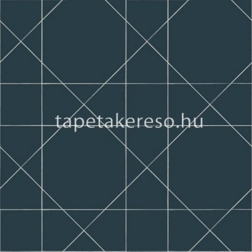 Esta Scandi Cool vlies anyagú kék, fehér színű geometriai modern tapéta