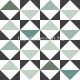 Esta Scandi Cool vlies anyagú fekete, fehér, türkiz színű geometriai modern tapéta