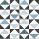 Esta Scandi Cool vlies anyagú fekete, fehér, kék színű geometriai modern tapéta