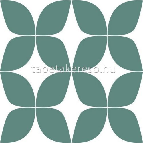 Esta Scandi Cool vlies anyagú fehér, zöld színű geometriai modern tapéta