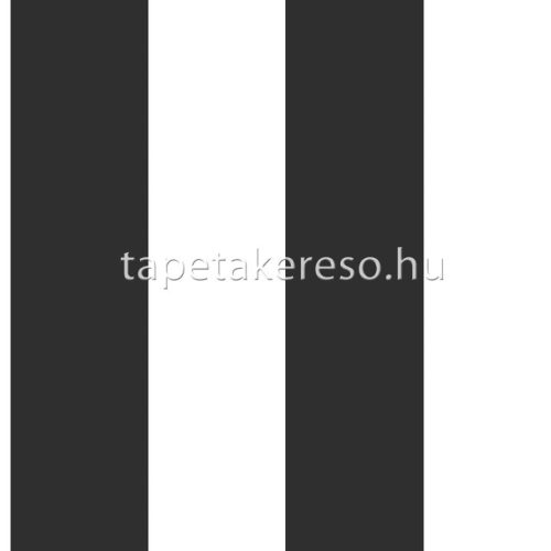 Esta Black & White vlies anyagú fekete, fehér színű csíkos modern tapéta