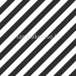   Esta Black & White vlies anyagú fekete, fehér színű csíkos modern tapéta