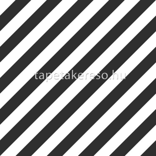Esta Black & White vlies anyagú fekete, fehér színű csíkos modern tapéta