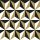 Esta Black & White vlies anyagú fekete, fehér, arany színű 3d, geometriai modern tapéta