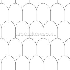   Esta Black & White vlies anyagú fekete, fehér színű geometriai modern tapéta