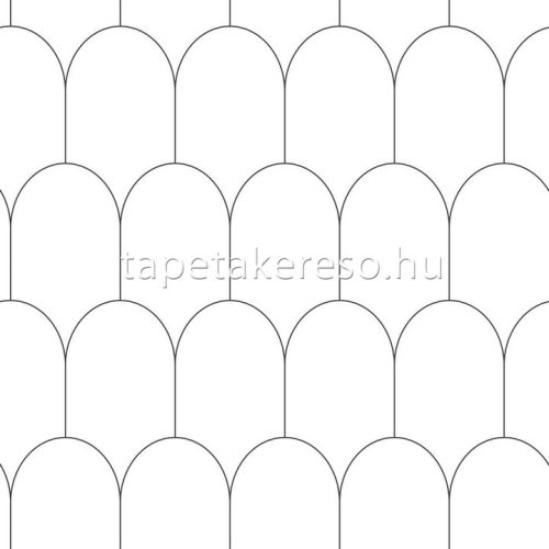 Esta Black & White vlies anyagú fekete, fehér színű geometriai modern tapéta