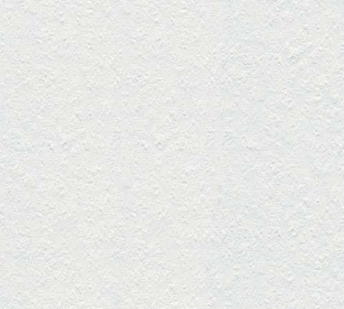 AS Creation 111 Shades of  White vlies anyagú fehér színű struktúrált, egyszínű festhető, modern tapéta