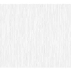   AS Creation 111 Shades of  White papír, habos anyagú fehér színű vonalas modern tapéta