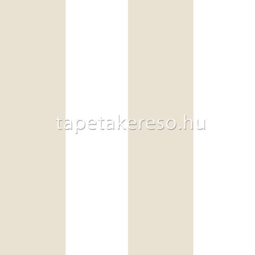 Cristiana Masi Happy vlies anyagú beige, fehér színű csíkos gyerek tapéta