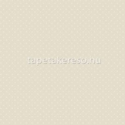   Cristiana Masi Happy vlies anyagú beige, fehér színű pöttyös gyerek tapéta