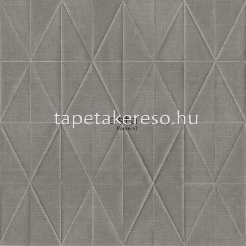 Esta Blush vlies, vinyl anyagú szürke színű geometriai, textilhatású modern tapéta