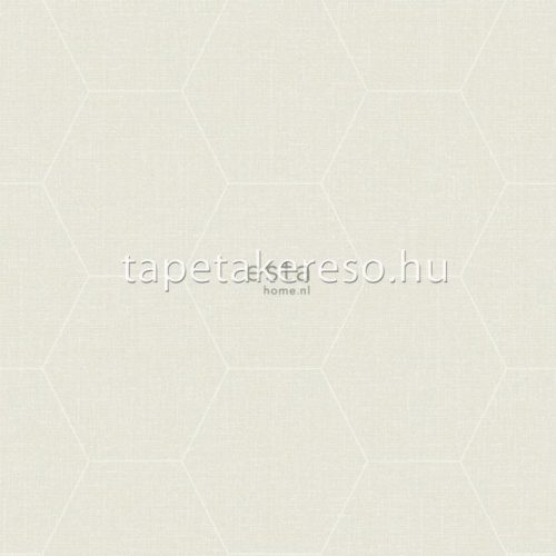 Esta Blush vlies, vinyl anyagú beige színű geometriai, textilhatású modern tapéta