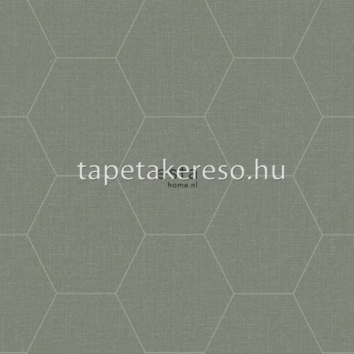 Esta Blush vlies, vinyl anyagú zöld színű geometriai, textilhatású modern tapéta