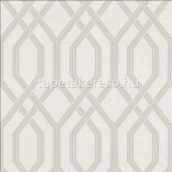   Adawall Vera vlies, vinyl anyagú törtfehér, ezüst, beige színű geometriai modern tapéta
