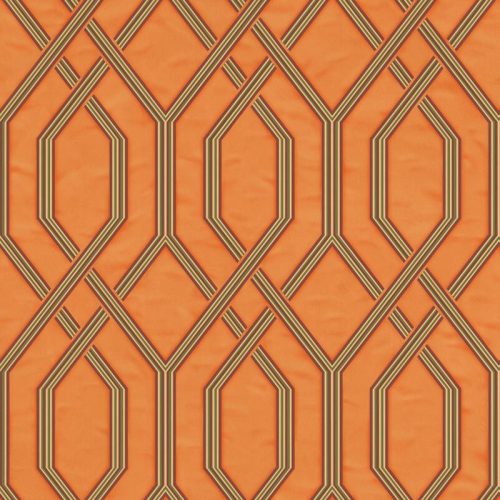 Adawall Vera vlies, vinyl anyagú narancssárga, zöld, bordó, arany színű geometriai modern tapéta