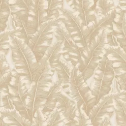   Adawall Vera vlies, vinyl anyagú beige, barna színű leveles modern tapéta