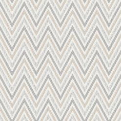   Adawall Vera vlies, vinyl anyagú fehér, barna, szürke színű chevron, zig-zag modern tapéta
