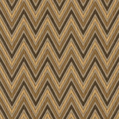 Adawall Vera vlies, vinyl anyagú barna, szürke, arany színű chevron, zig-zag modern tapéta