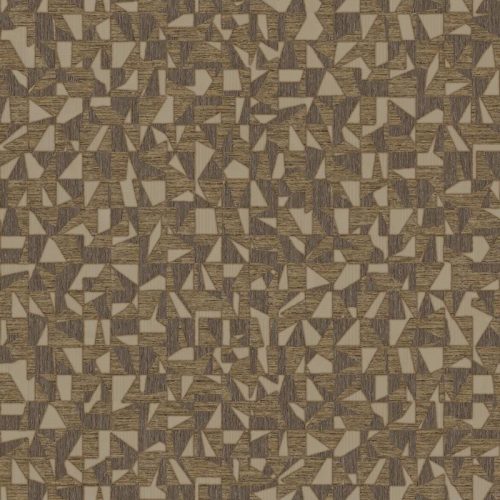 Adawall Vera vlies, vinyl anyagú barna, arany színű geometriai modern tapéta