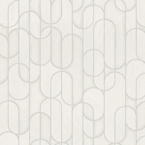 Adawall Vera vlies, vinyl anyagú törtfehér, gyöngyház színű geometriai modern tapéta