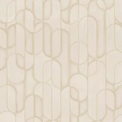   Adawall Vera vlies, vinyl anyagú beige, gyöngyház színű geometriai modern tapéta