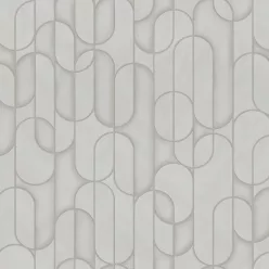   Adawall Vera vlies, vinyl anyagú ezüst, beige színű geometriai modern tapéta