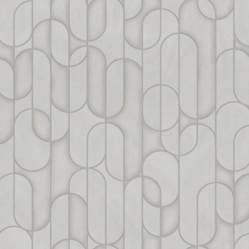 Adawall Vera vlies, vinyl anyagú ezüst, beige színű geometriai modern tapéta