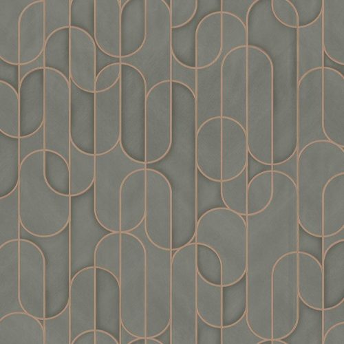 Adawall Vera vlies, vinyl anyagú rosegold, szürke, fémes színű geometriai modern tapéta