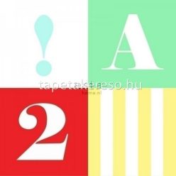   Esta xl² Photowalls for kids vlies anyagú fehér, piros, zöld, sárga színű betűs, számos gyerek poszter